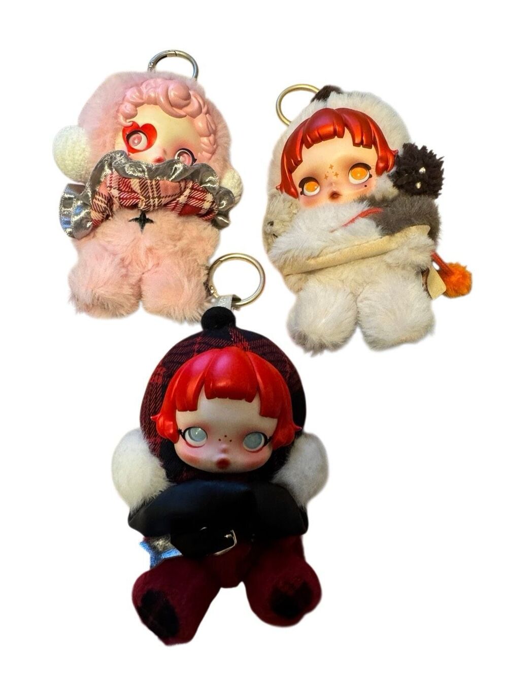 Popmart skullpanda lot X3 keychain charms Rockon Rhapsody